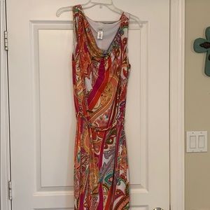 Dress with matching chain belt